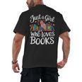 Bookworm Book Just A Girl Who Loves Books Men's Back Print T-Shirt Bookworm Book Just A Girl Who Loves Books Men's Back Print T-Shirt