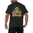 Bookworm Costume Kawaii Reading Worm For World Book Day Men's Back Print T-Shirt Bookworm Costume Kawaii Reading Worm For World Book Day Men's Back Print T-Shirt