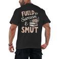 Bookworm Fueled By Sarcasm And Smut Book Reading Men's Back Print T-Shirt Bookworm Fueled By Sarcasm And Smut Book Reading Men's Back Print T-Shirt
