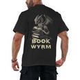 Bookwyrm Dragon Fantasy Bookish Fairytale Book Lover Men's Back Print T-Shirt