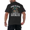 Born To Read Forced To Socialize Dragon Books Reading Men's Back Print T-Shirt Born To Read Forced To Socialize Dragon Books Reading Men's Back Print T-Shirt