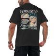 Born To Read Forced To Work Bookish Book Addict Book Lover Men's Back Print T-Shirt Born To Read Forced To Work Bookish Book Addict Book Lover Men's Back Print T-Shirt