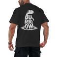 Burrow Prairie Dog Word Art Introvert Nature Retreat Men Women Kids Men's Back Print T-Shirt