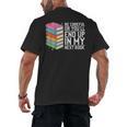 Be Careful Or You'Ll End Up In My Next Book Men's Back Print T-Shirt Be Careful Or You'Ll End Up In My Next Book Men's Back Print T-Shirt