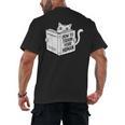 Cat Book Humor How To Train Your Human Men's Back Print T-Shirt