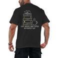 Cats Books And Coffee My Perfect Day Men's Back Print T-Shirt