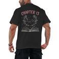 Chapter 13 Birthday Reading Book Lovers 13 Year Old Men's Back Print T-Shirt Chapter 13 Birthday Reading Book Lovers 13 Year Old Men's Back Print T-Shirt