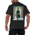 Charles Dickens Christmas Classic Book Ebeneezer Scrooge -Adults Kids Small Short Sleeve T-Shirt Men's Back Print T-Shirt