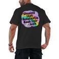 Chasing That Scholastic Book Fair High Book Lovers Men's Back Print T-Shirt
