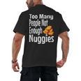 Chicken Nugget Saying Introvert Nuggie Foodie Food Men's Back Print T-Shirt Chicken Nugget Saying Introvert Nuggie Foodie Food Men's Back Print T-Shirt