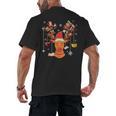Christmas Librarian Reindeer Xmas Book Teachers Love Reading Men's Back Print T-Shirt Christmas Librarian Reindeer Xmas Book Teachers Love Reading Men's Back Print T-Shirt