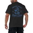 Christmas Snowman Frosted Tales Book Club Men's Back Print T-Shirt Christmas Snowman Frosted Tales Book Club Men's Back Print T-Shirt