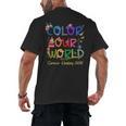 Color Our World Summer Reading 2025 Boho Wildflower Book Men's Back Print T-Shirt Color Our World Summer Reading 2025 Boho Wildflower Book Men's Back Print T-Shirt