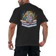 Color Our World Summer Reading 2025 Cute Book Wildflowers Men's Back Print T-Shirt