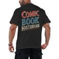 Comic Book Historian Vintage Comic Book Collector Men's Back Print T-Shirt Comic Book Historian Vintage Comic Book Collector Men's Back Print T-Shirt