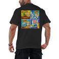 Comic Reader Comic Book Merch Vintage Reading Comic Books Men's Back Print T-Shirt