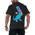 Cool Dinosaur Books Art For Men Women Libarian Book Lover Men's Back Print T-Shirt Cool Dinosaur Books Art For Men Women Libarian Book Lover Men's Back Print T-Shirt