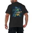 Cool Magical Book With Wizard Turtle For Adults And Kids Men's Back Print T-Shirt Cool Magical Book With Wizard Turtle For Adults And Kids Men's Back Print T-Shirt