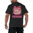 Coquette Bow All Booked For Valentine Book Lover Bookish Men's Back Print T-Shirt