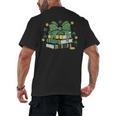 Coquette Bow Books St Patrick's Shamrock Bookworm Librarian Men's Back Print T-Shirt Coquette Bow Books St Patrick's Shamrock Bookworm Librarian Men's Back Print T-Shirt