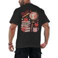 Coquette Teacher School Supplies Bows Books Globe Apple Cute Men's Back Print T-Shirt Coquette Teacher School Supplies Bows Books Globe Apple Cute Men's Back Print T-Shirt