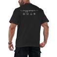 Cozy Season Good Book Fireplace Hot Beverage Snowflake Men's Back Print T-Shirt