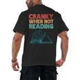 Cranky When Not Reading Retro Vintage Book Lover Men's Back Print T-Shirt Cranky When Not Reading Retro Vintage Book Lover Men's Back Print T-Shirt