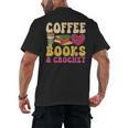 Crochet Coffee Reading Books Crocheter Crocheting Men's Back Print T-Shirt