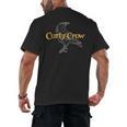 Curly Crow Art And Books Logo Men's Back Print T-Shirt Curly Crow Art And Books Logo Men's Back Print T-Shirt