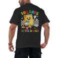 Cute 100 Days In The Books Groovy Boy Girl Teacher Men's Back Print T-Shirt