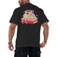 Cute Books And Coffee Crochet Valentines Day Tee For Couples Men's Back Print T-Shirt Cute Books And Coffee Crochet Valentines Day Tee For Couples Men's Back Print T-Shirt