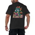 Cute Dragon Reading a Book Bookworm For Men Women Kid Men's Back Print T-Shirt Cute Dragon Reading a Book Bookworm For Men Women Kid Men's Back Print T-Shirt