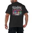 Cute Reading With My Gnomies Gnome Book Bookworm Lover Men's Back Print T-Shirt Cute Reading With My Gnomies Gnome Book Bookworm Lover Men's Back Print T-Shirt