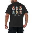 Cute Snowman Reading Books Christmas Winter Book Lover Men's Back Print T-Shirt Cute Snowman Reading Books Christmas Winter Book Lover Men's Back Print T-Shirt