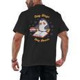 Cute Xmas Book Lover Penguin Reading Cosy Days Cosy Reads Men's Back Print T-Shirt Cute Xmas Book Lover Penguin Reading Cosy Days Cosy Reads Men's Back Print T-Shirt