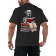 Dalmatian Reading Books Matching Bookworm Readers Librarian Men's Back Print T-Shirt