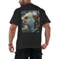 David And Goliath Bible Book Of Samuel King David Comic Men's Back Print T-Shirt