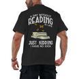 Day Without Reading Read Librarian Book Men Women Kids Men's Back Print T-Shirt