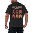 I Dont Like Morning People Introvert Coffee Lover Antisocial Men's Back Print T-Shirt