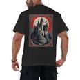 Dracula's Castle Book Cover Illustration Men's Back Print T-Shirt Dracula's Castle Book Cover Illustration Men's Back Print T-Shirt