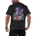 Dragon Book Fantasy Reading Men's Back Print T-Shirt