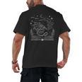 Dragon Flying Out Of Book Lover Bookworm Fantasy Novels Men's Back Print T-Shirt