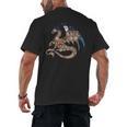 Dragon Silhouette Books Librarian Bookworm Women Men Kids Men's Back Print T-Shirt Dragon Silhouette Books Librarian Bookworm Women Men Kids Men's Back Print T-Shirt