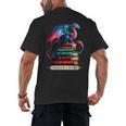 Dragons And Books Dragonworm Book Lover Reading Men's Back Print T-Shirt