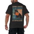 Drink Coffee Read Books Dismantle Systems Of Oppression Cat Men's Back Print T-Shirt Drink Coffee Read Books Dismantle Systems Of Oppression Cat Men's Back Print T-Shirt