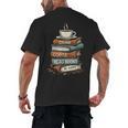 Drink Coffee Read Books Be Happy Caffeine Espresso Men's Back Print T-Shirt