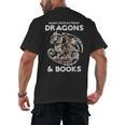 Easily Distracted By Dragons Books Bookworm Women Men Kids Men's Back Print T-Shirt