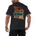 Eat Sleep Read Repeat Reading Books Reader Bookworm Men's Back Print T-Shirt Eat Sleep Read Repeat Reading Books Reader Bookworm Men's Back Print T-Shirt