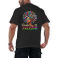 Education Freedom Teacher Books Black History Month Men's Back Print T-Shirt