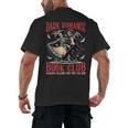 Enemies To Lovers Villain Reading Dark Romance Book Club Men's Back Print T-Shirt